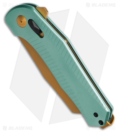 SOG Diverge Wharncliffe XR Lock Knife Light Blue Aluminum (3" Gold)