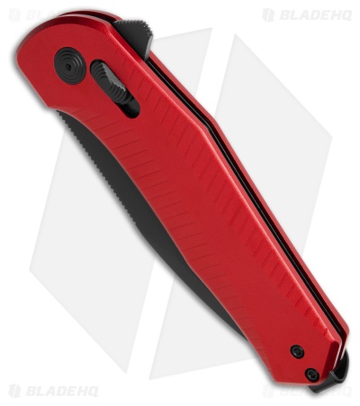 SOG Diverge Drop Point XR Lock Knife Red Aluminum (3" Black)