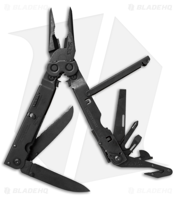 SOG PowerAssist 16-in-1 Multi-Tool w/ Nylon Case (Black Oxide