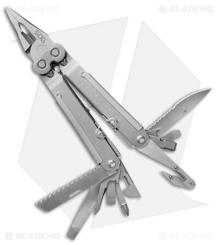 SOG PowerLock Multi-Tool + V-Cutter (Satin) S62N-CP