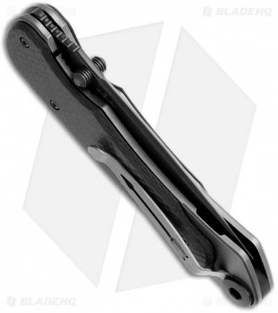 Spartan Blades Akribis Folder Knife Gray/Carbon Fiber (3.5" Black Plain)