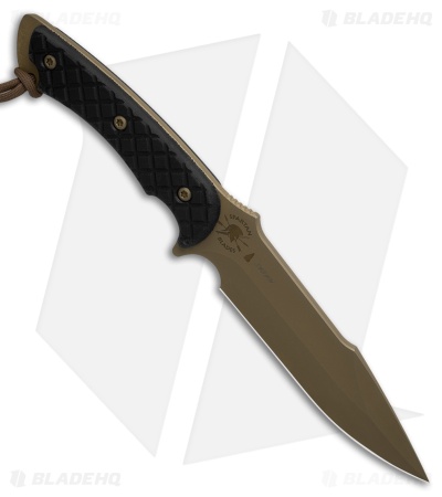 Spartan Blades Horkos Knife Fixed Blade Black Micarta (5.7" FDE) SB4