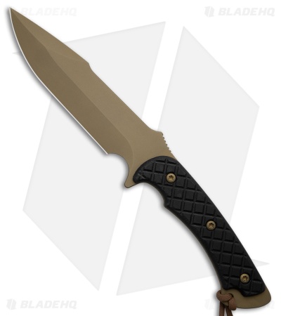 Spartan Blades Horkos Knife Fixed Blade Black Micarta (5.7" FDE) SB4