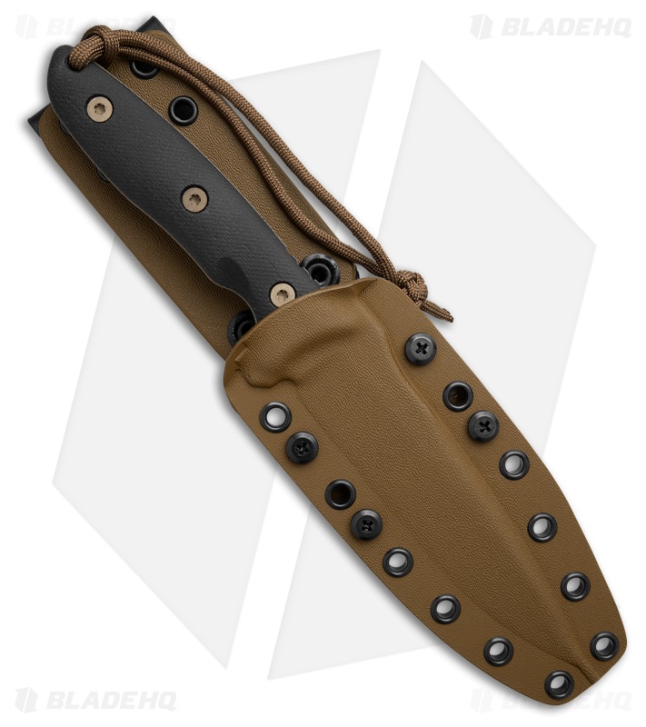 Spartan Blades Moros Fixed Blade Knife Black  Micarta (5.25" FDE)
