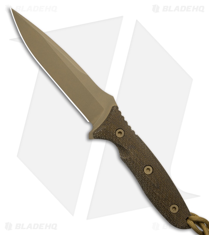 Spartan Blades Moros Fixed Blade Knife Green Micarta (5.25" FDE)