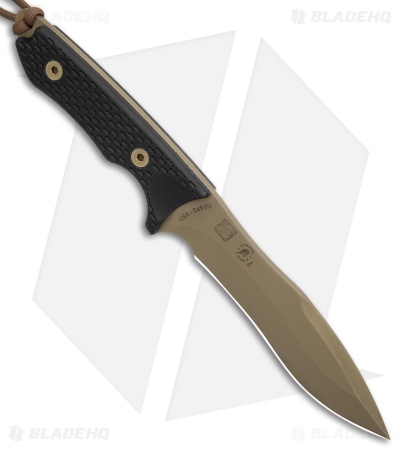 Spartan Blades Ronin Shinto Fixed Blade Tactical Knife Black Micarta (5.6" FDE)