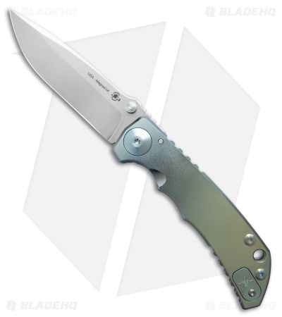 Spartan Blades Harsey Folder Frame Lock Knife Blue Titanium (3.8" Stonewash)