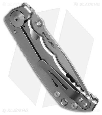 Spartan Blades Harsey Folder Frame Lock Knife Titanium (4" Stonewash) SF5SW