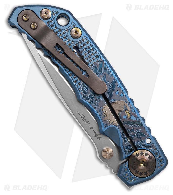 Spartan Blades Harsey Folder Frame Lock Knife Uncle Sam Ti (4" SW)