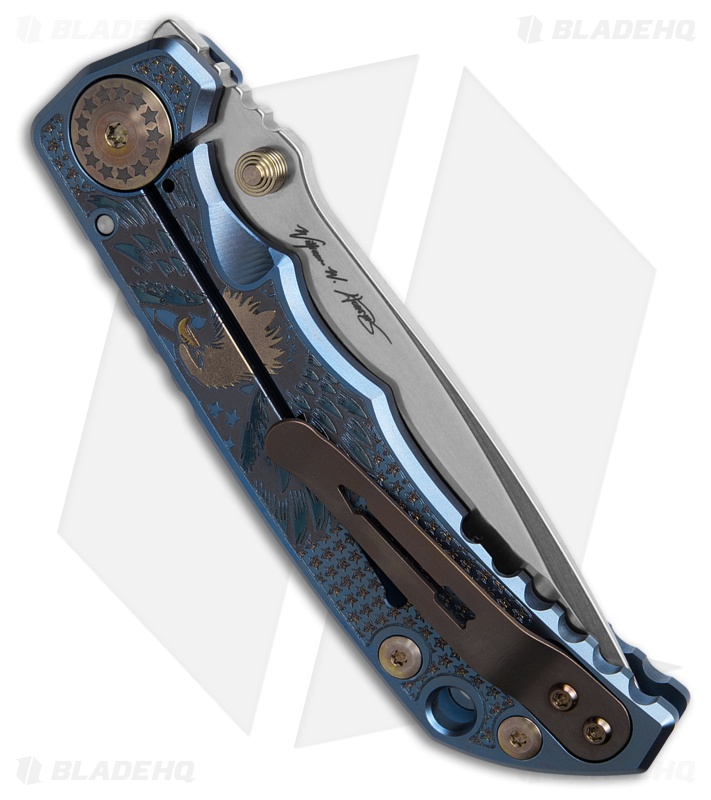 Spartan Blades Harsey Folder Frame Lock Knife Uncle Sam Ti (4" SW)