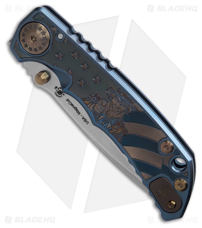 Spartan Blades Harsey Folder Frame Lock Knife Uncle Sam Ti (4" SW)