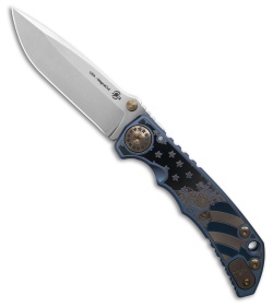 Spartan Blades Harsey Folder Frame Lock Knife Uncle Sam Ti (4" SW)