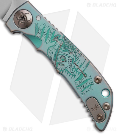 Spartan Blades Harsey SHF Frame Lock Knife Green Plague Doctor (3.25" SW)