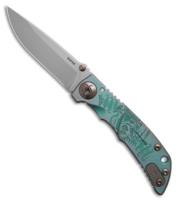 Spartan Blades Harsey SHF Frame Lock Knife Green Plague Doctor (3.25&quot; SW) | 228772