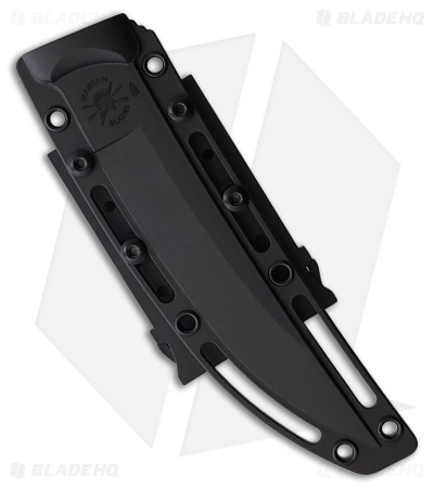 Spartan Ronin Torii Fixed Blade Knife Black Sculpted G-10 (6.5" Black D2)