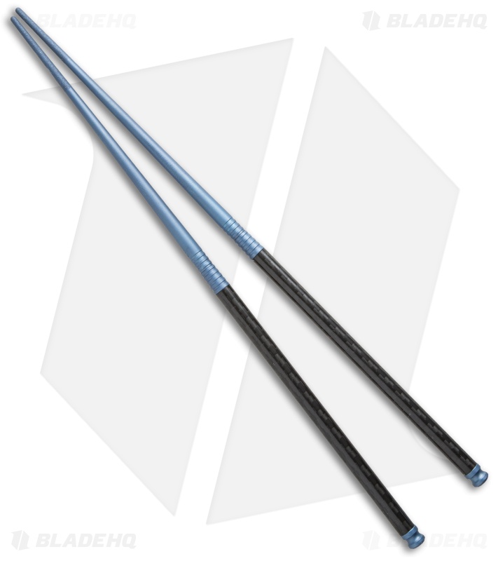 Spartan Blades Titanium/Carbon Fiber 9" Chopstick Set (Blue)