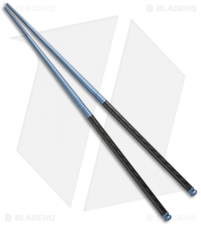 Spartan Blades Titanium/Carbon Fiber 9" Chopstick Set (Blue)