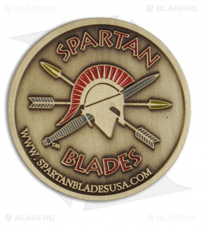 Spartan Blades Honor / Challenge Coin (Antiqued Brass) SC1