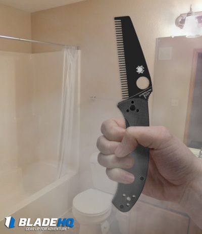 Spydercomb Folding Comb (3.5" Black, FA-UX Steel)