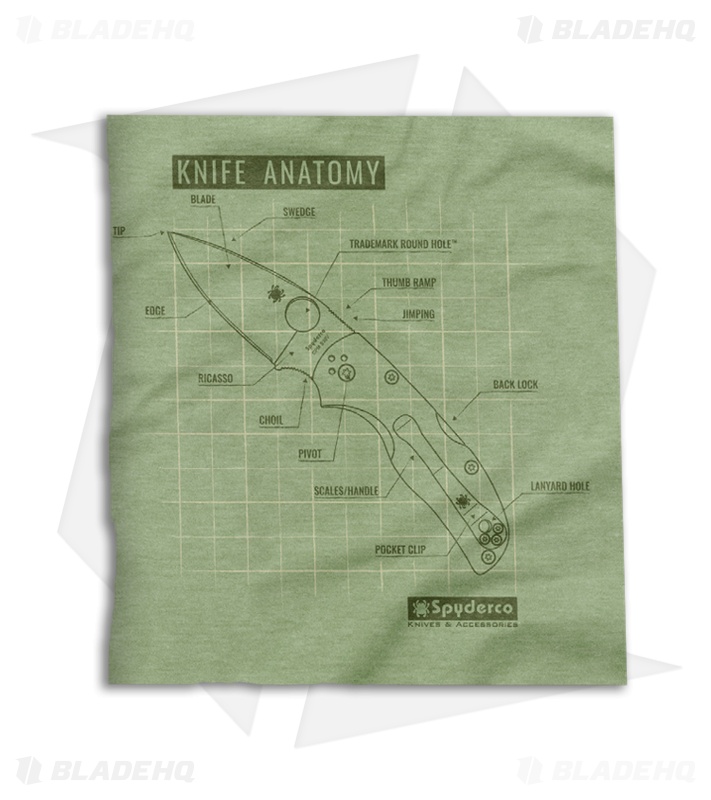Spyderco Knife Anatomy Short Sleeve T-Shirt
