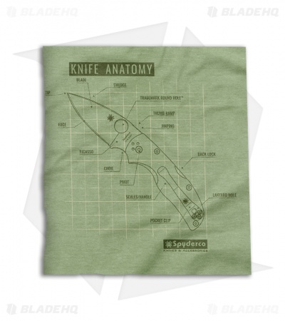 Spyderco Knife Anatomy Short Sleeve T-Shirt