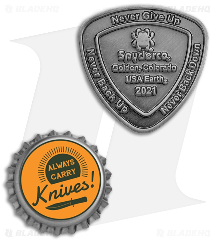 Spyderco SpyderCoin 2021 Antique Nickel Triangle Coin