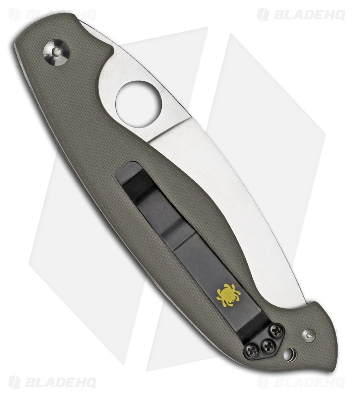Spyderco Barong by Ed Schempp Folding Knife Green G-10 (Plain) C124GPFG