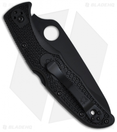 Spyderco Endura 4 Knife Tactical Black FRN Folder (3.75" Black Serr) C10PSBBK