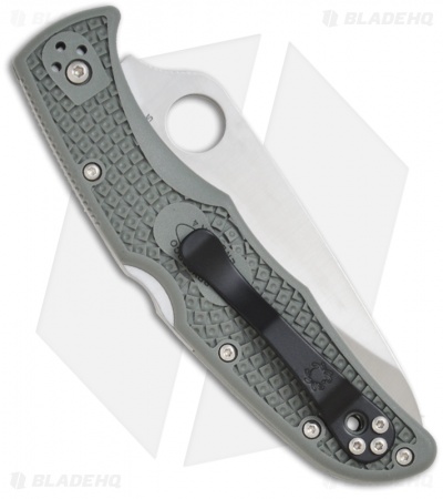 Spyderco Endura 4 Knife Foliage Green FRN (3.75" Satin Serr) C10PSFG