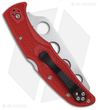Spyderco Endura 4 Trainer Knife Red FRN (3.56" Dull) C10TR