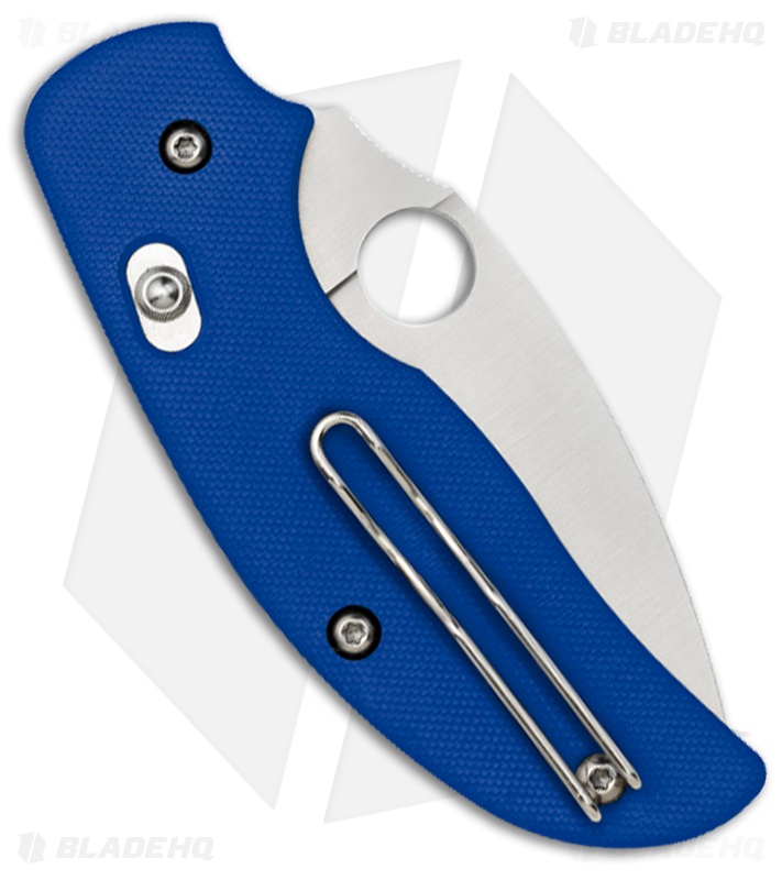 Spyderco Sage 3 Knife w/ Bolt Action G-10 Handle (3" Satin Plain) C123GPBL