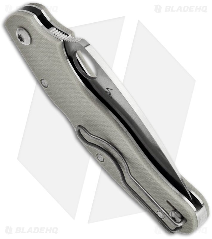 Spyderco Caly 3 Aogami Super Blue Gray G-10 Knife (3