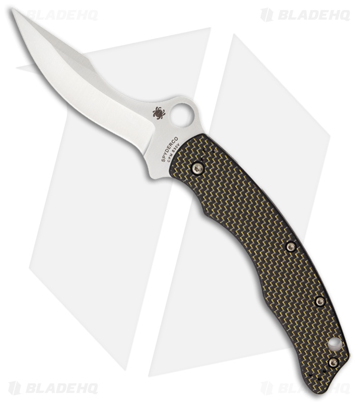 Spyderco Szabo Folder Gold Lined Carbon Fiber (4.6