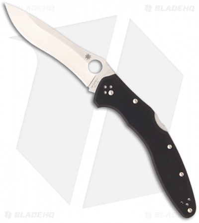 Spyderco Ulize Folder Black G-10 Folding Knife (4.11" Satin) C161GP