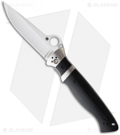 Spyderco Vallotton Sub-Hilt G-10 D/A Automatic Conversion Knife (3.75" Satin)