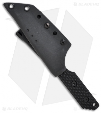 Strider Knives DB-L GG Tanto Fixed Blade Knife w/Coyote Gunner Grip (4.1" Black)