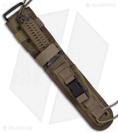 Strider BT Fixed Blade Knife w/ Tan Cord (6.25" Tiger Plain)
