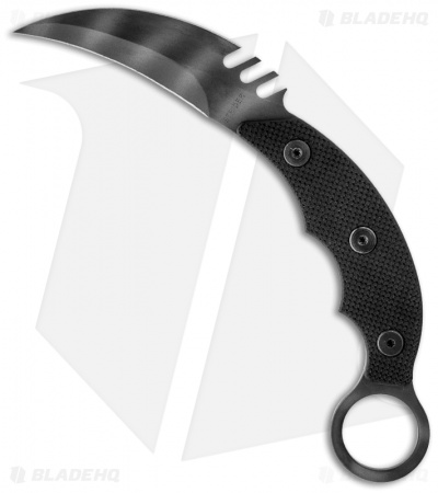 Strider HS Tarani Karambit Knife Black G-10 Fixed Blade (3" Tiger Stripe)