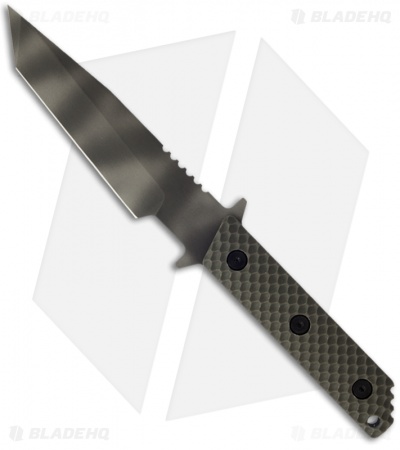 Strider WB MOD 10 Tanto Knife w/ OD Gunner Grip (3.25" Tiger Stripe)