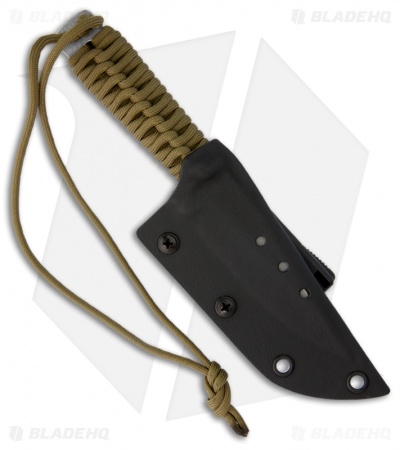 Strider WP Drop Point Knife Fixed Blade w/ Coyote Brown Wrap