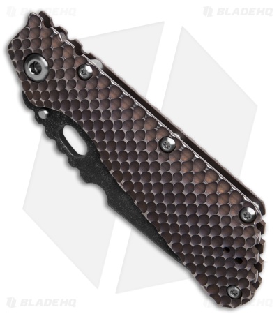 Strider Custom Knives SMF DGG Purple Titanium Gunner Grip (4.50" Serr)