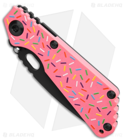 Strider SnG Dessert Warrior Midnight Snack Pink/Sprinkle G-10 (3.5" PD#1 Black)