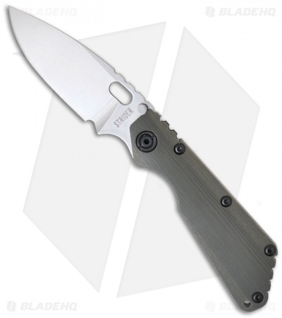 Strider Knives SMF-CC Knife Green G-10 (3.9" Stonewash)