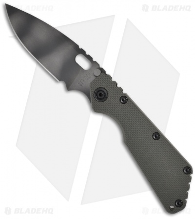 Strider SMF Green G-10 Folding Knife (3.9" Tiger Stripe)