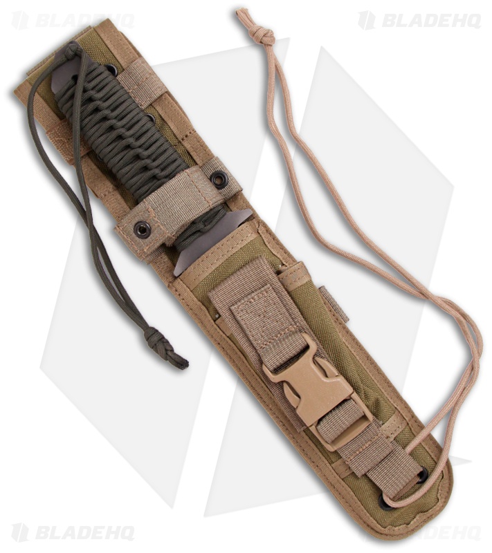 Strider BN Tanto Fixed Blade Knife w/ OD Cord (7.25" Tiger Stripe)