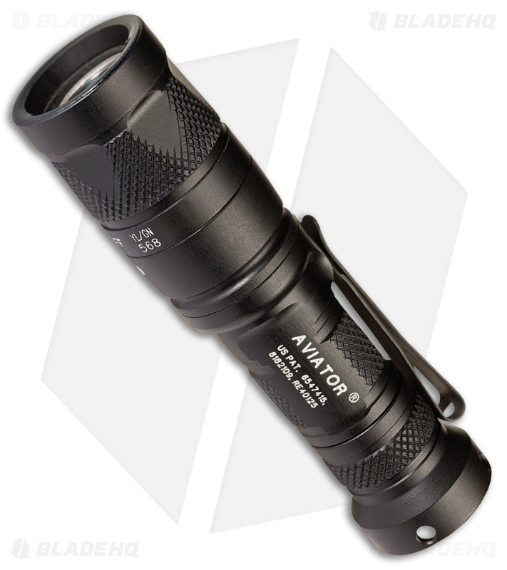 SureFire Aviator Yellow/Green Flashlight Blk Al (250 Lumens)