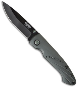 Timberline Ceramic Folder Knife w/ Green Aluminum Handle (2.75" Plain) 8012