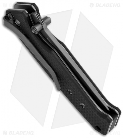 Timberline Vallotton Medium Signature Spring Assisted Knife (2.5" Black Plain)