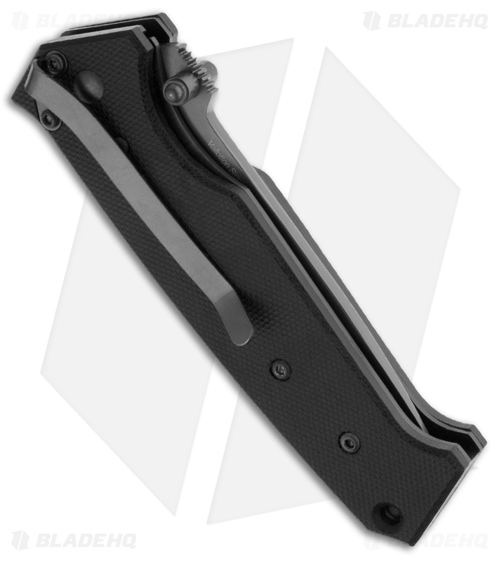 Timberline Vallotton Large Signature Spring Assisted Knife (Black Serr) 1231