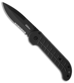 Timberline Vallotton Kickstart Spring Assisted Knife (3.75" Black Serr) 1141